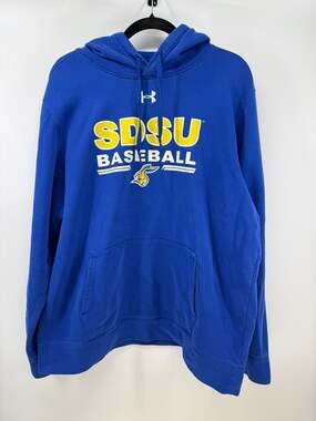 Under Armour SDSU Baseball Jack Rabbits Hoodie Sweatshirt Size XL